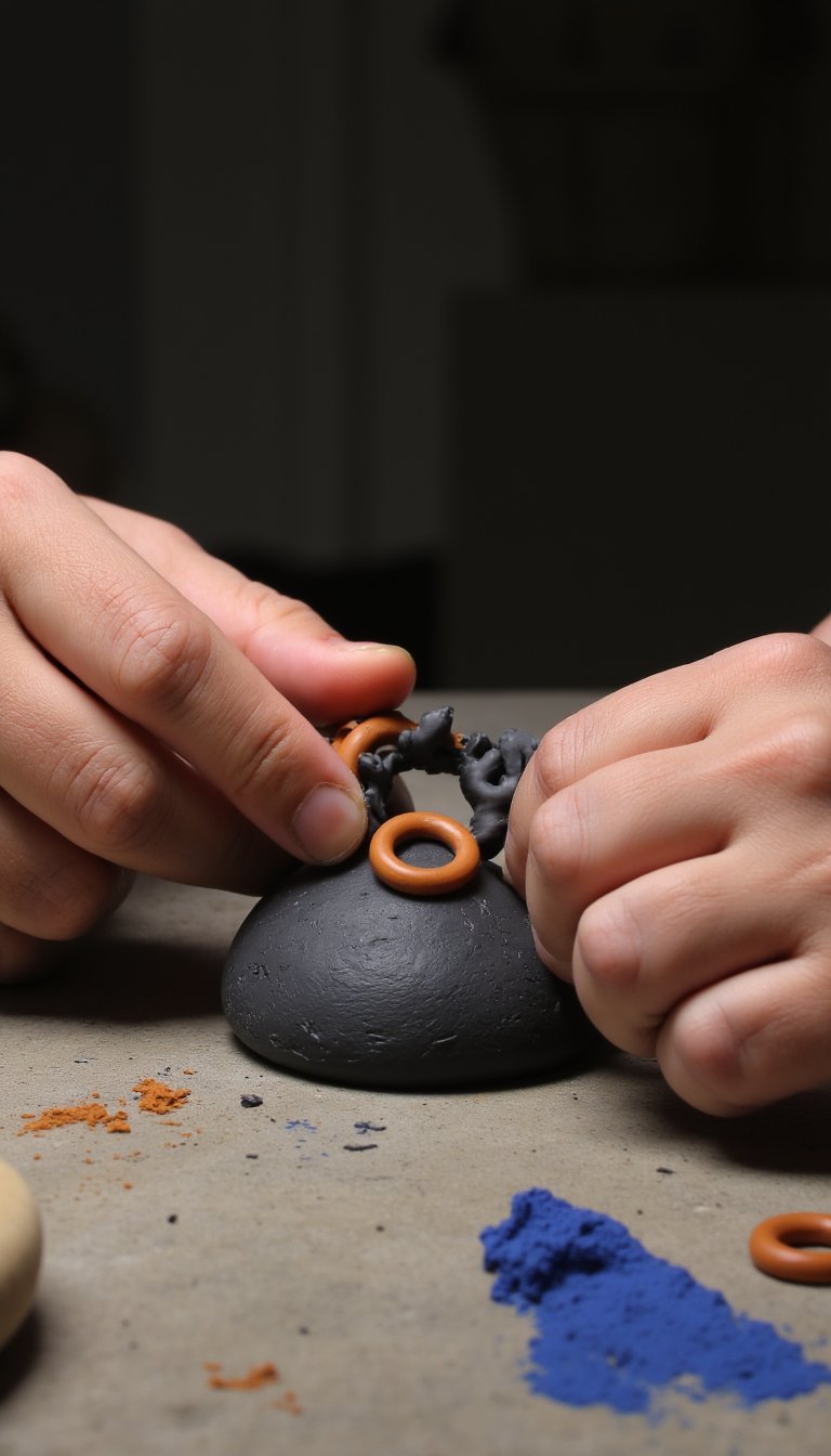 3. Sculpt Symbolic Clay Rings
