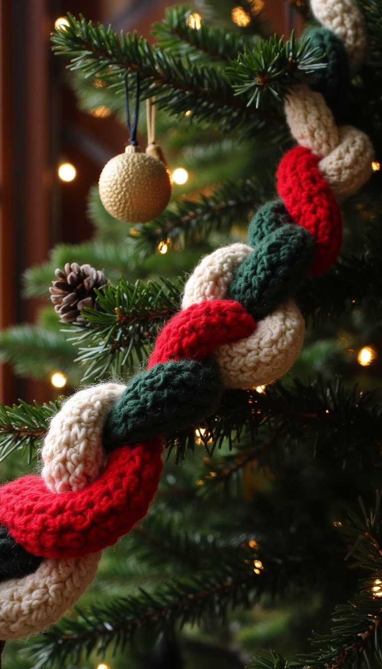 11. Chunky Braided Tree Garland