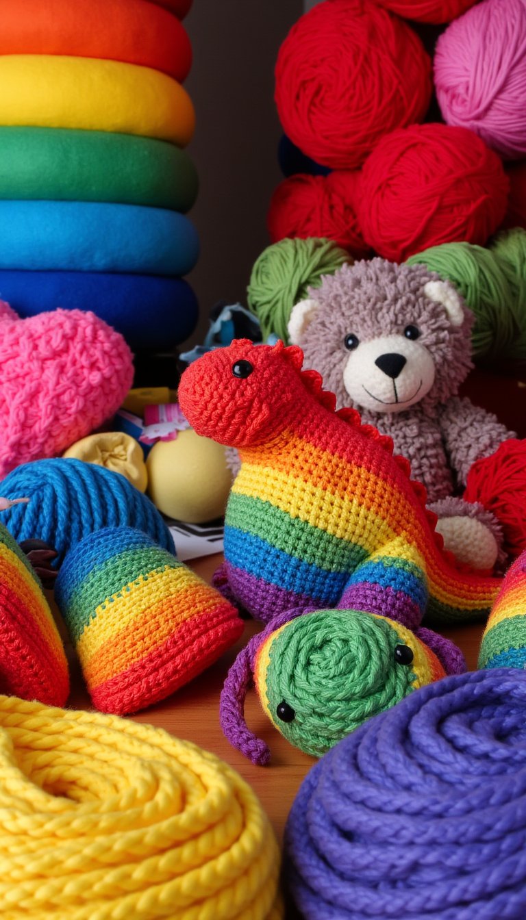 14. A Cuddly Rainbow Stuffed Animal