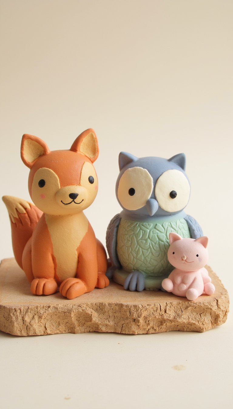 5. Hand-Sculpted Animal Figurines