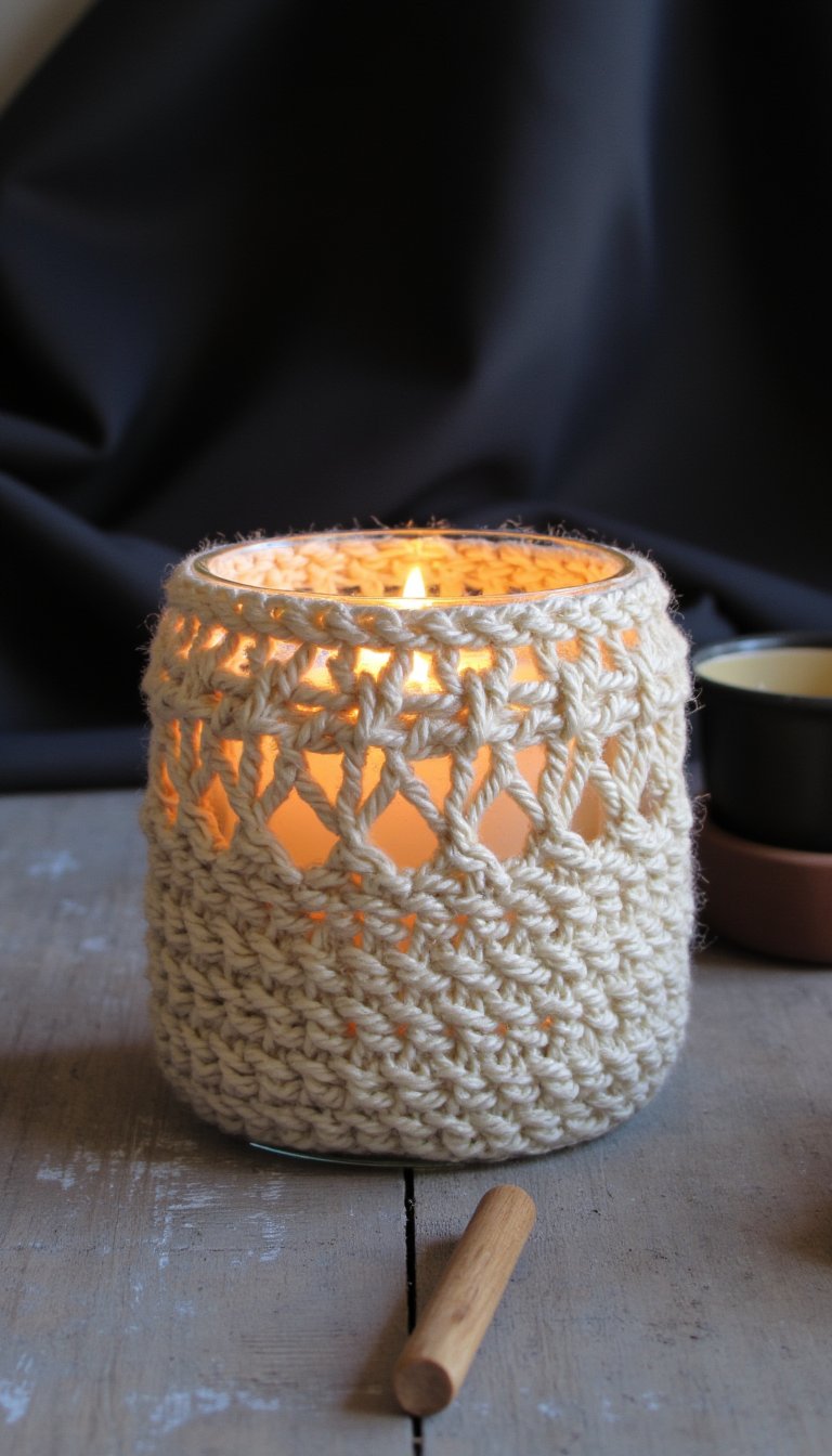 10. Candle Jar Cozies