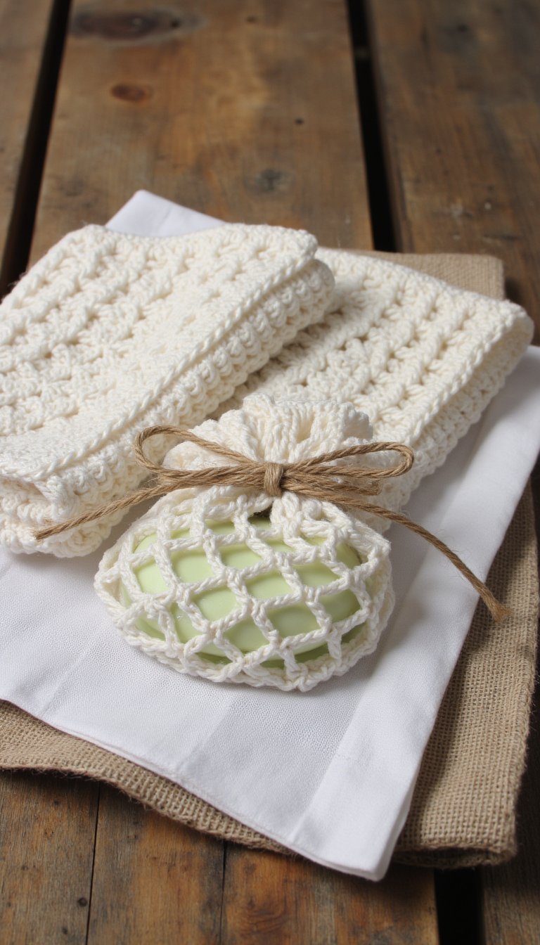 7. Washcloth & Soap Saver Sets