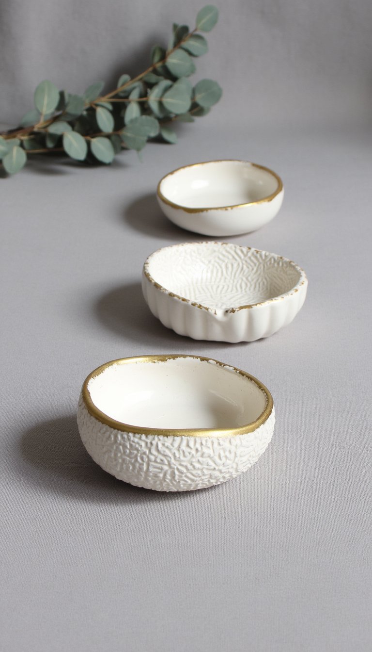 4. A Set of Textured Trinket Dishes