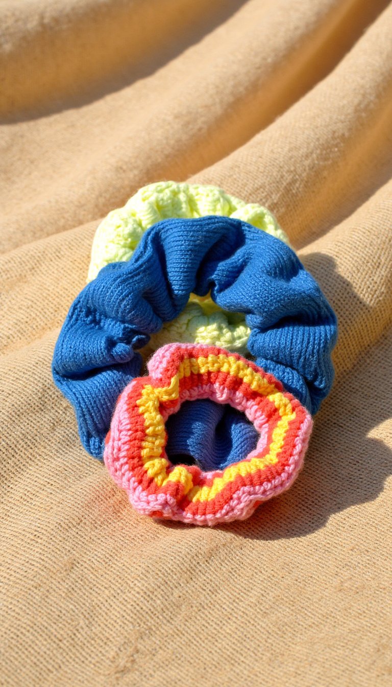 9. No-Slip Crochet Scrunchies