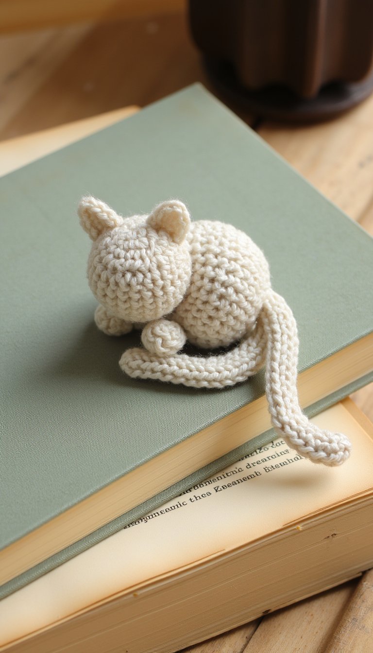 11. Delicate Cat Bookmark