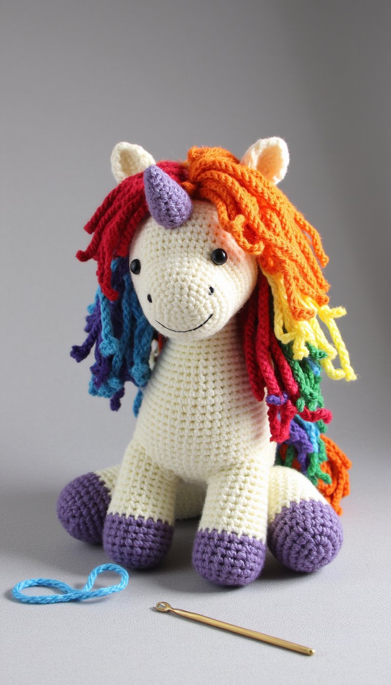 3. A Whimsical Amigurumi Unicorn