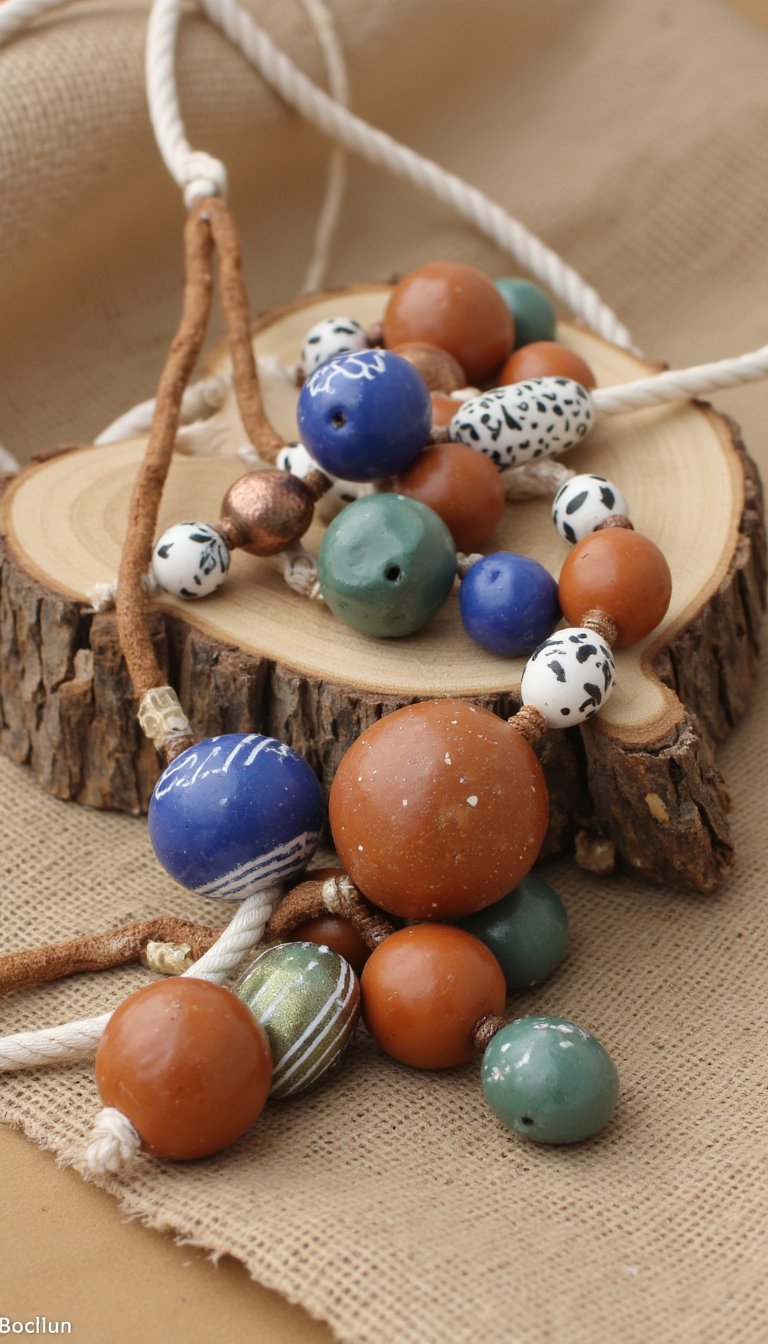 10. Boho-Inspired Clay Bead Garland