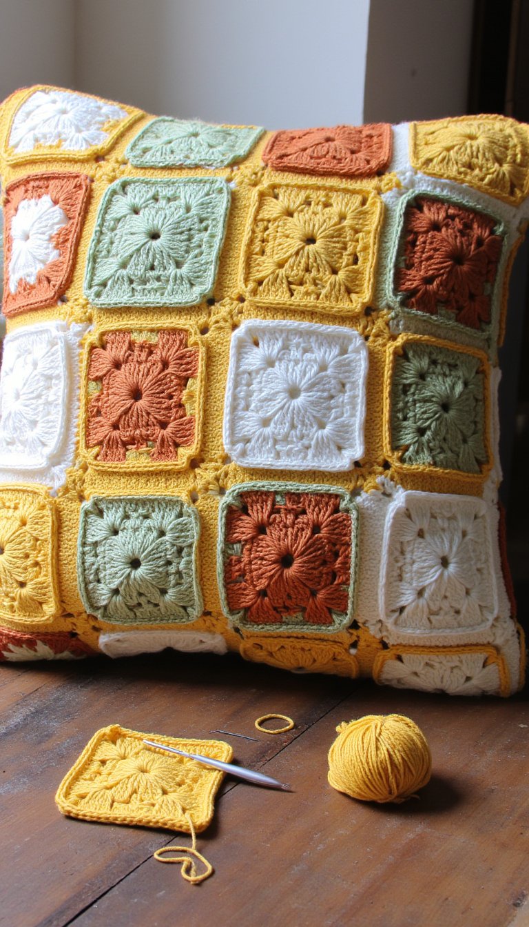 14. A Patchwork Pillow Cover