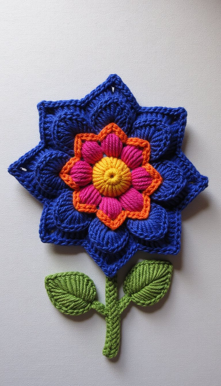 17. Abstract Geometric Flower