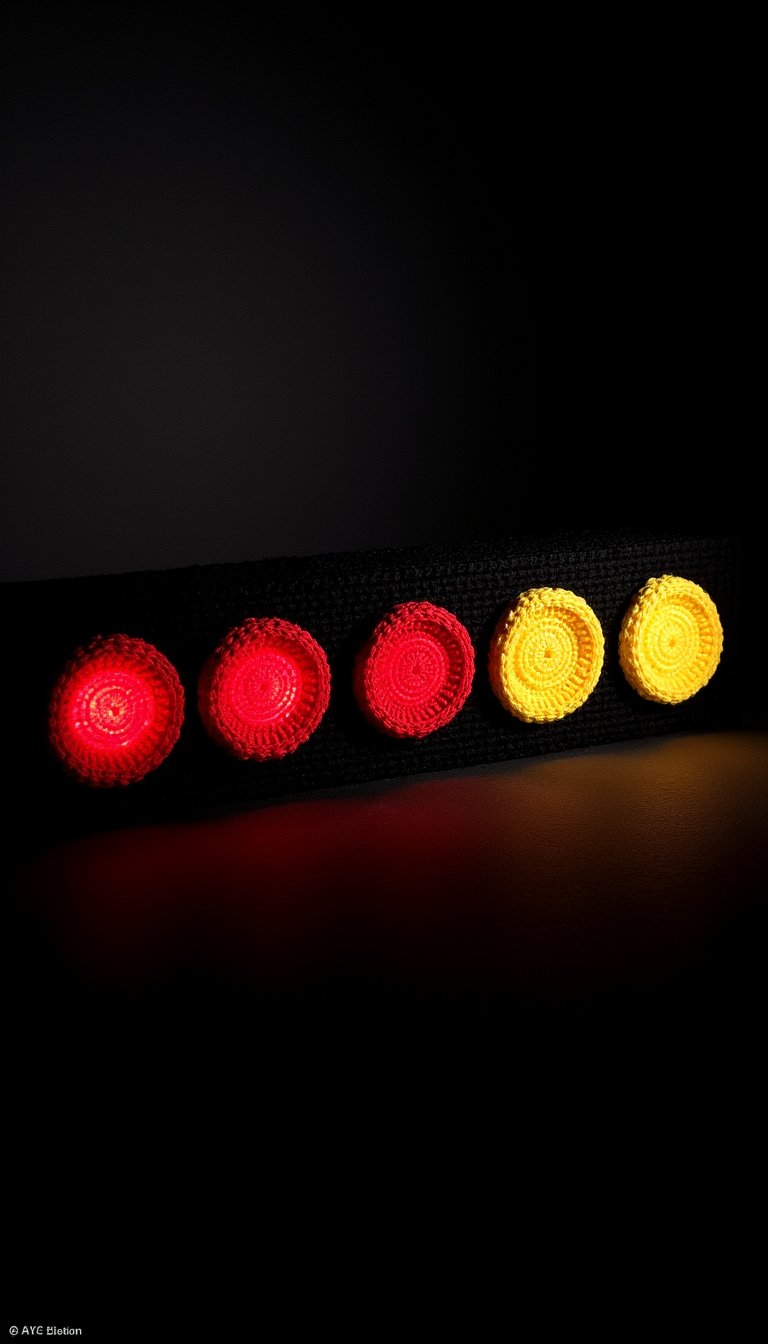 10. Crochet Race Director’s Start Lights