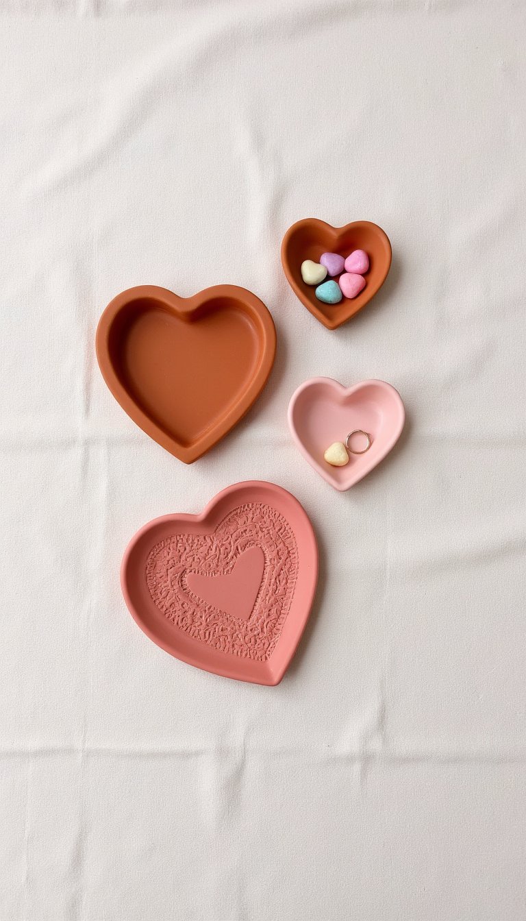 1. Heart-Shaped Trinket Dishes