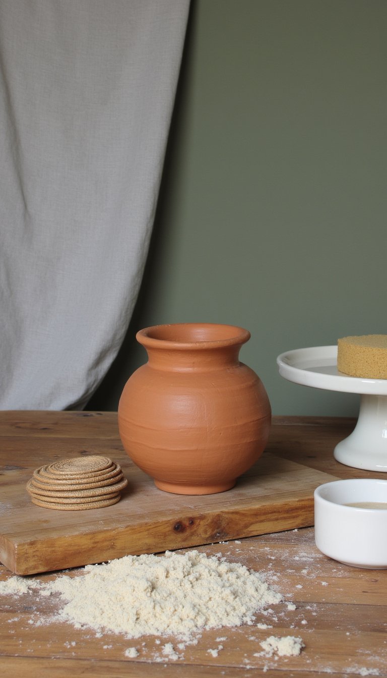1. Boho-Inspired Coiled Vase