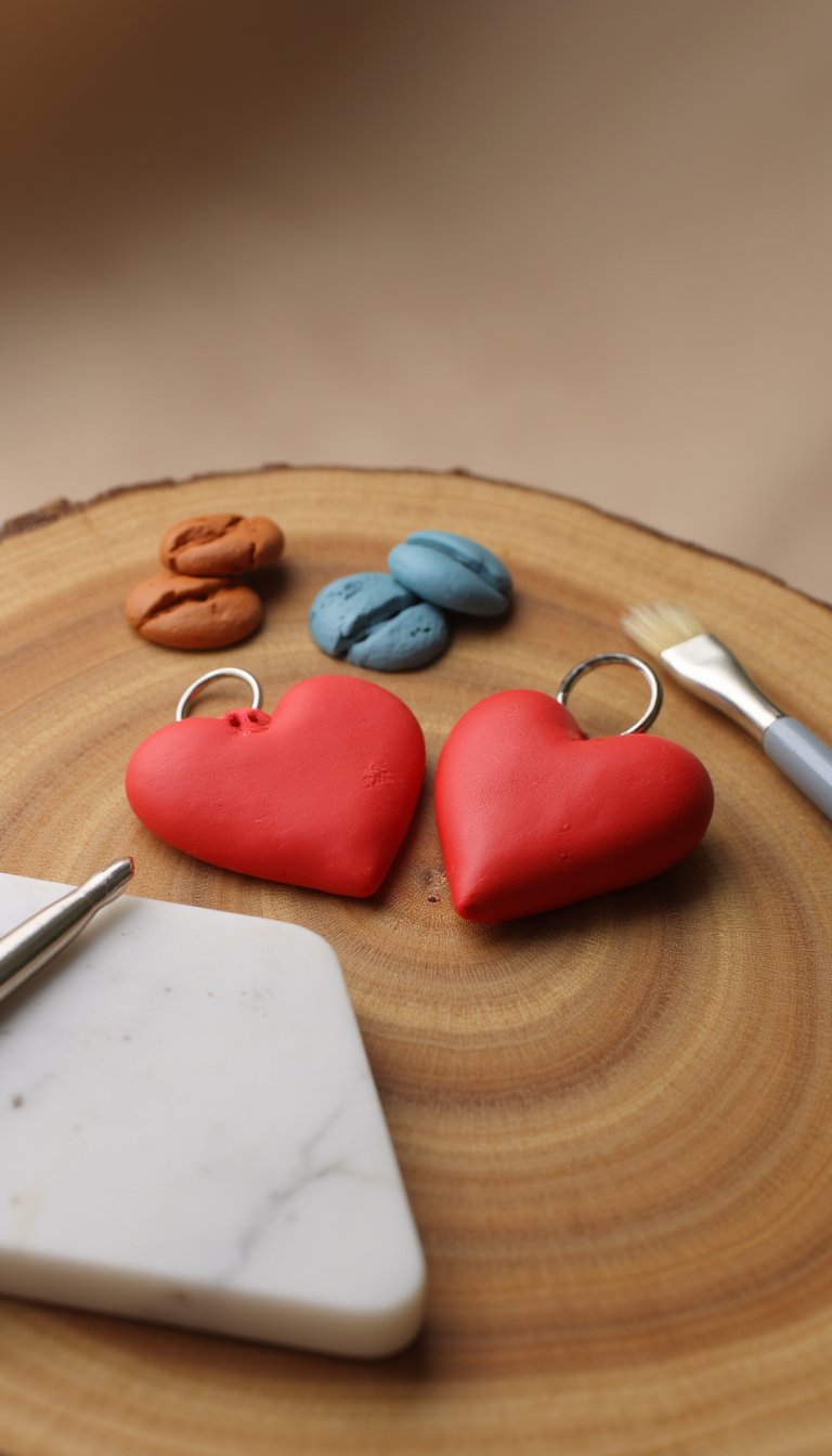 6. Matching Clay Keychains