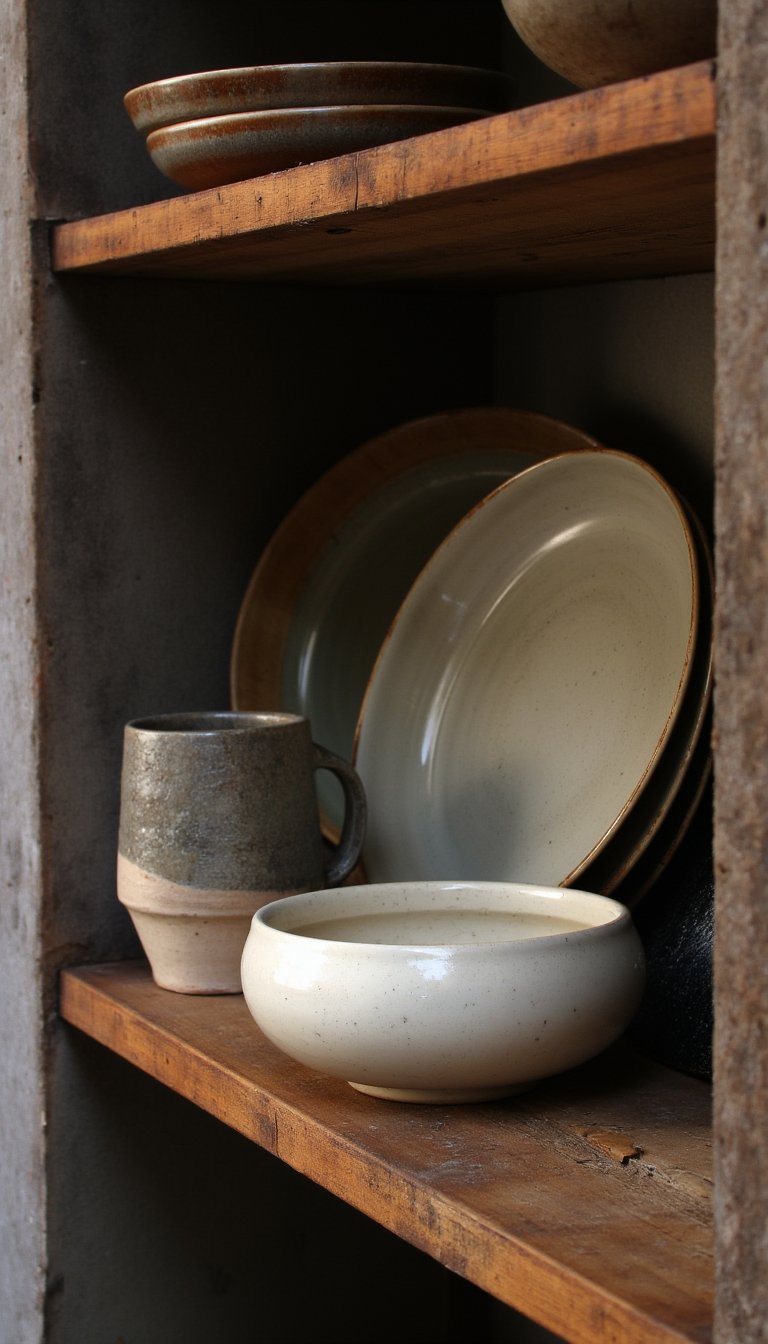 4. A Mismatched Ceramic Dinnerware Set