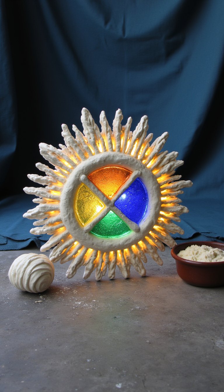 27. Clay "Stained Glass" Art