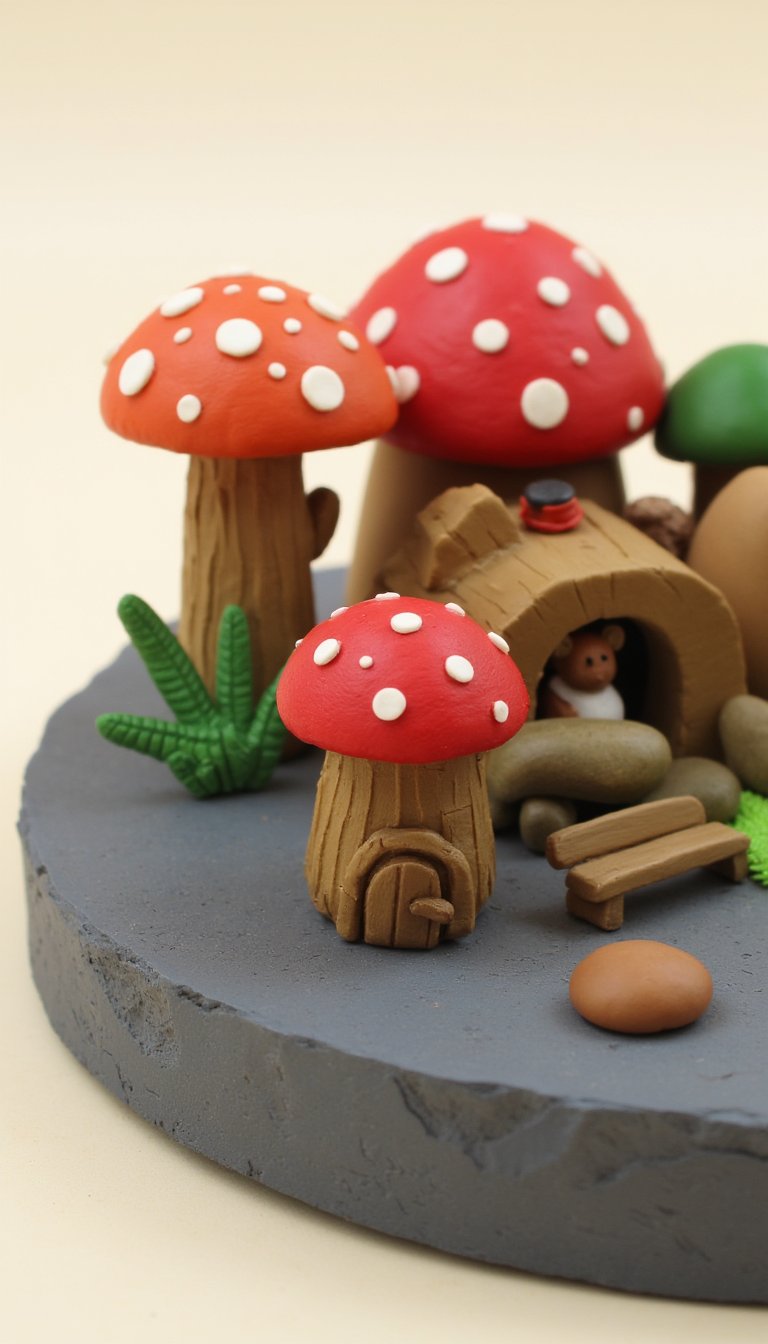 13. Cottage-Core Mushroom Village