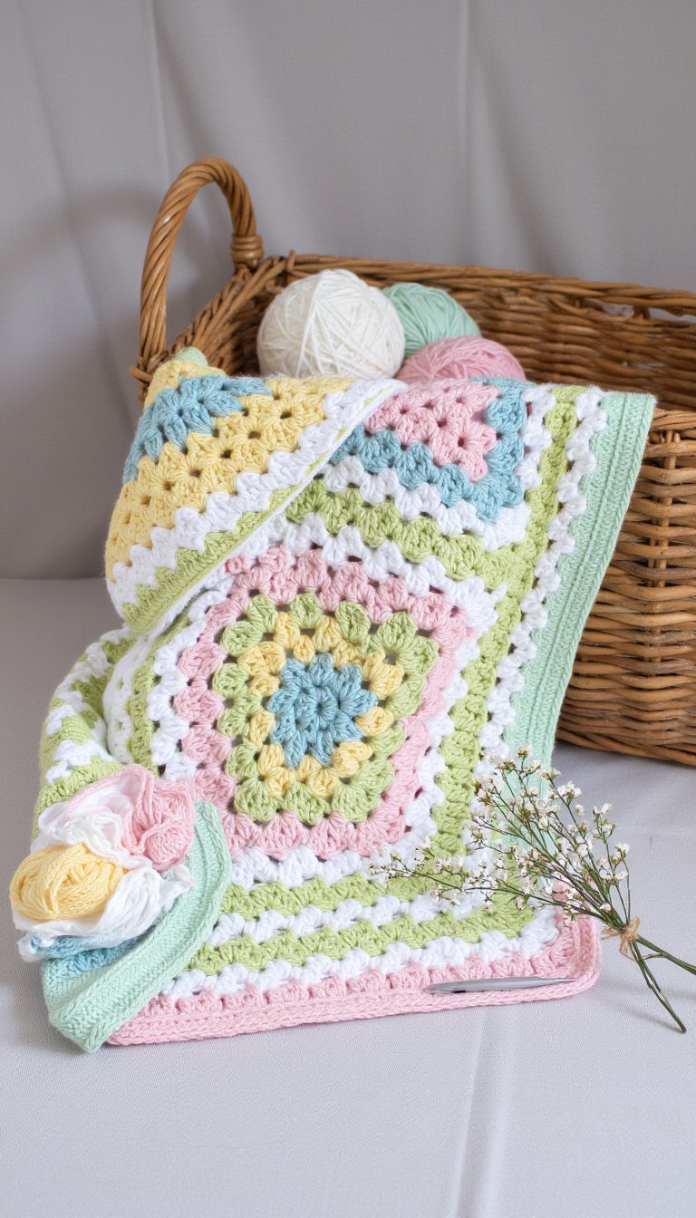 1. The Timeless Granny Square Blanket