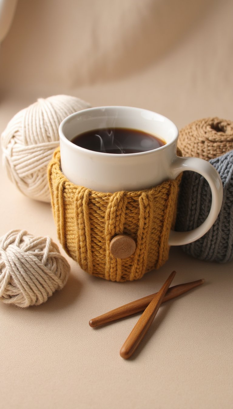 5. Cozy Mug Cozies & Sleeves
