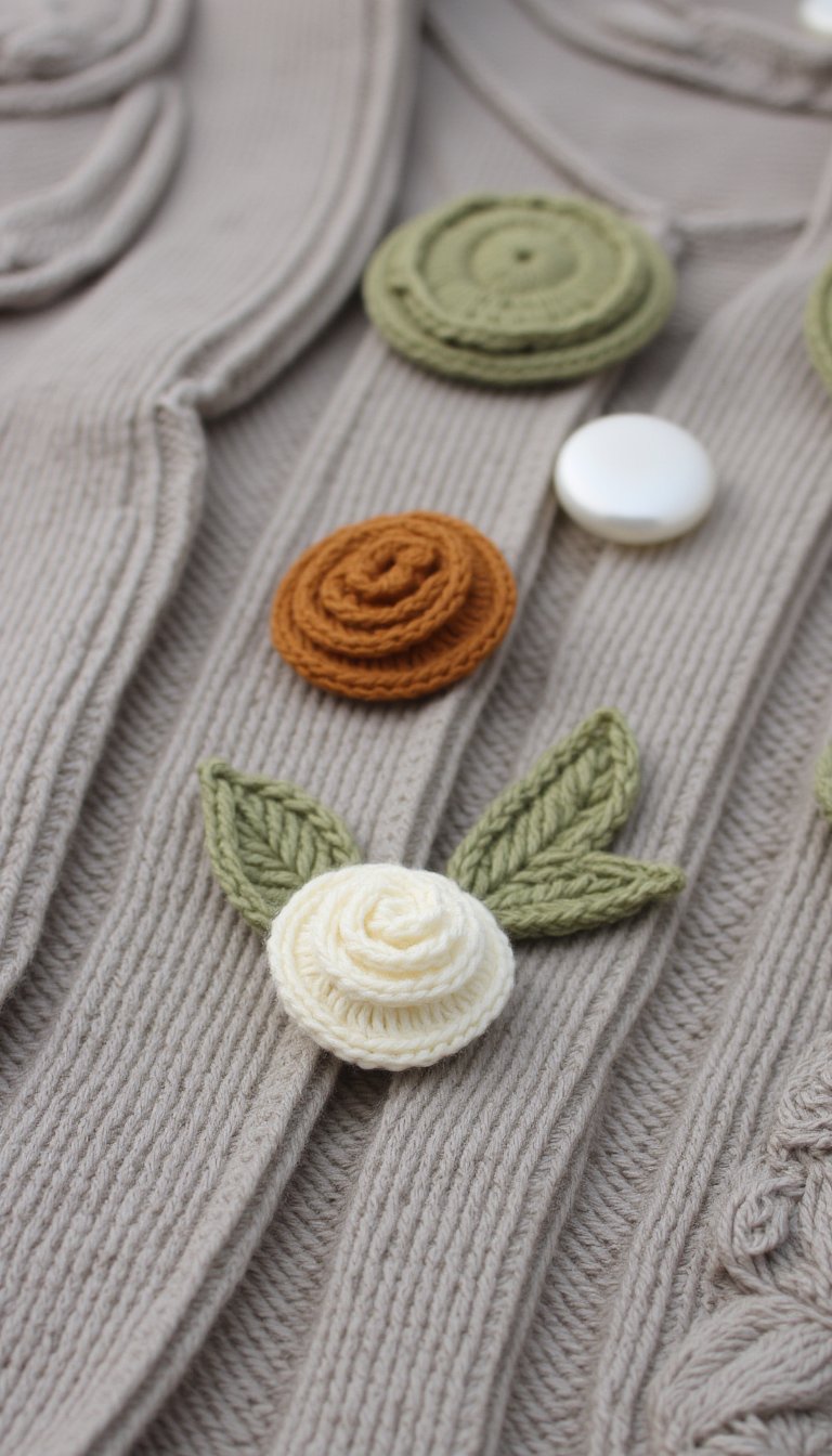 18. Upcycled Button Covers