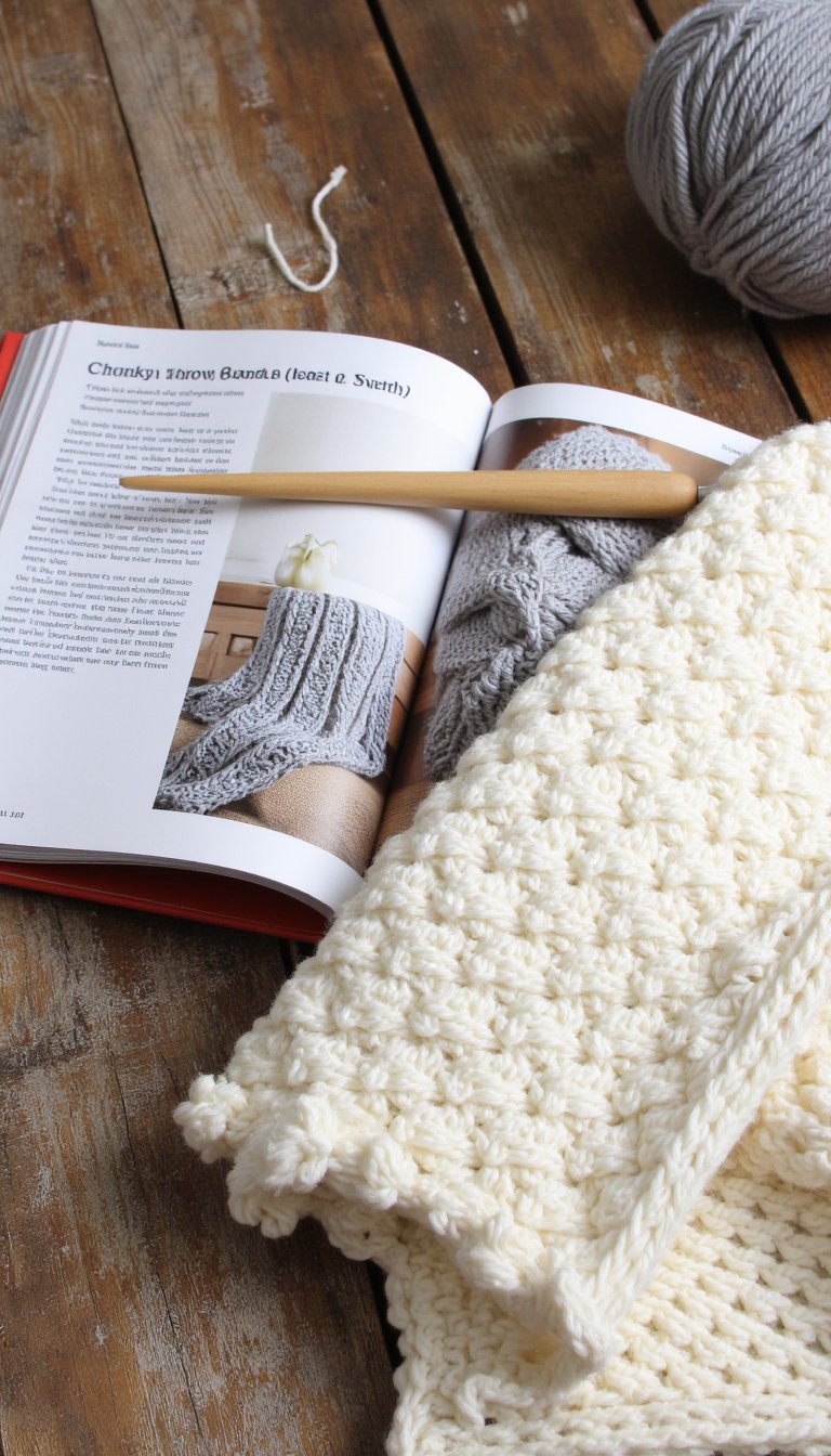 15. Chunky Throw Blanket (With a Twist)