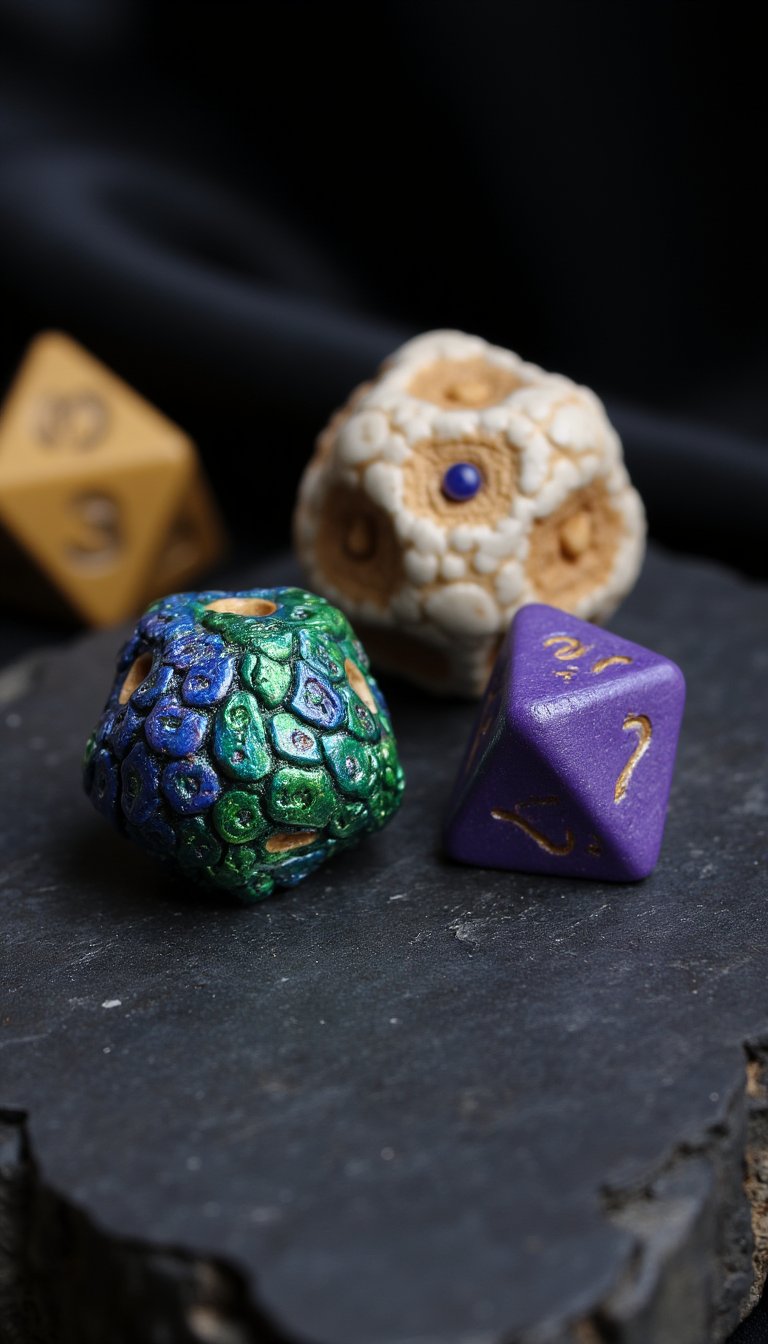 3. Fantasy Creature Dice for Tabletop Gaming