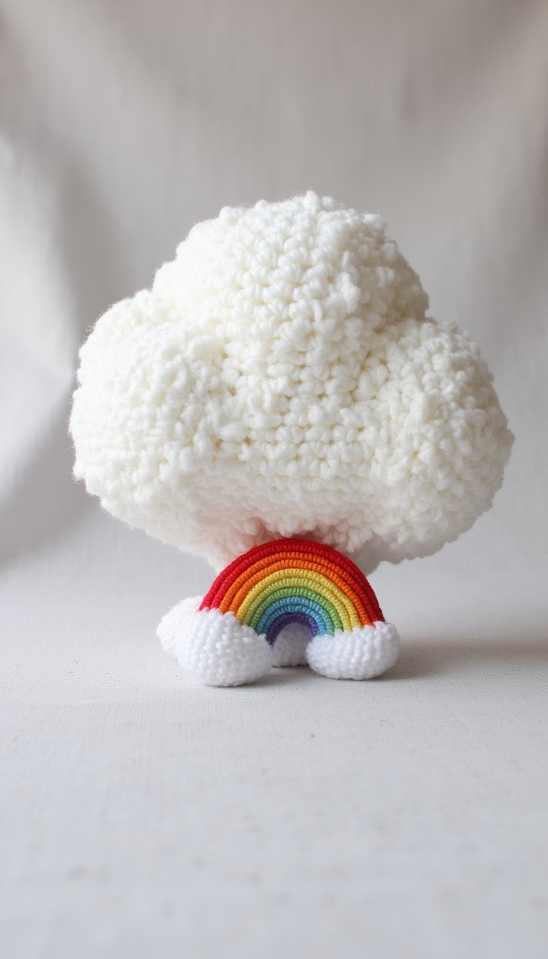 9. A Snuggly Cloud with a Rainbow