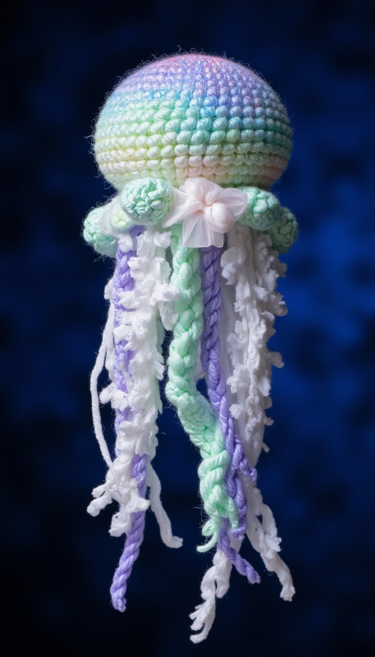 15. A Jellyfish with Flowing, Frilly Tentacles