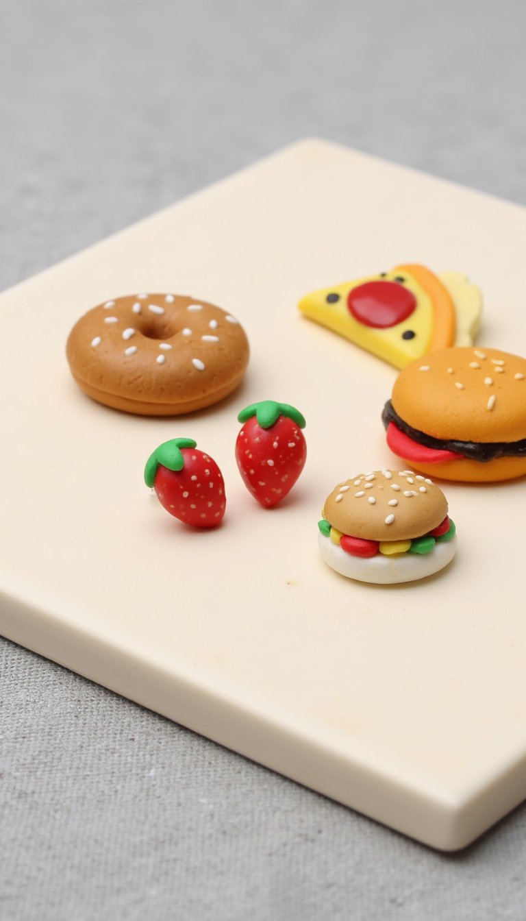 12. Miniature Food Earrings