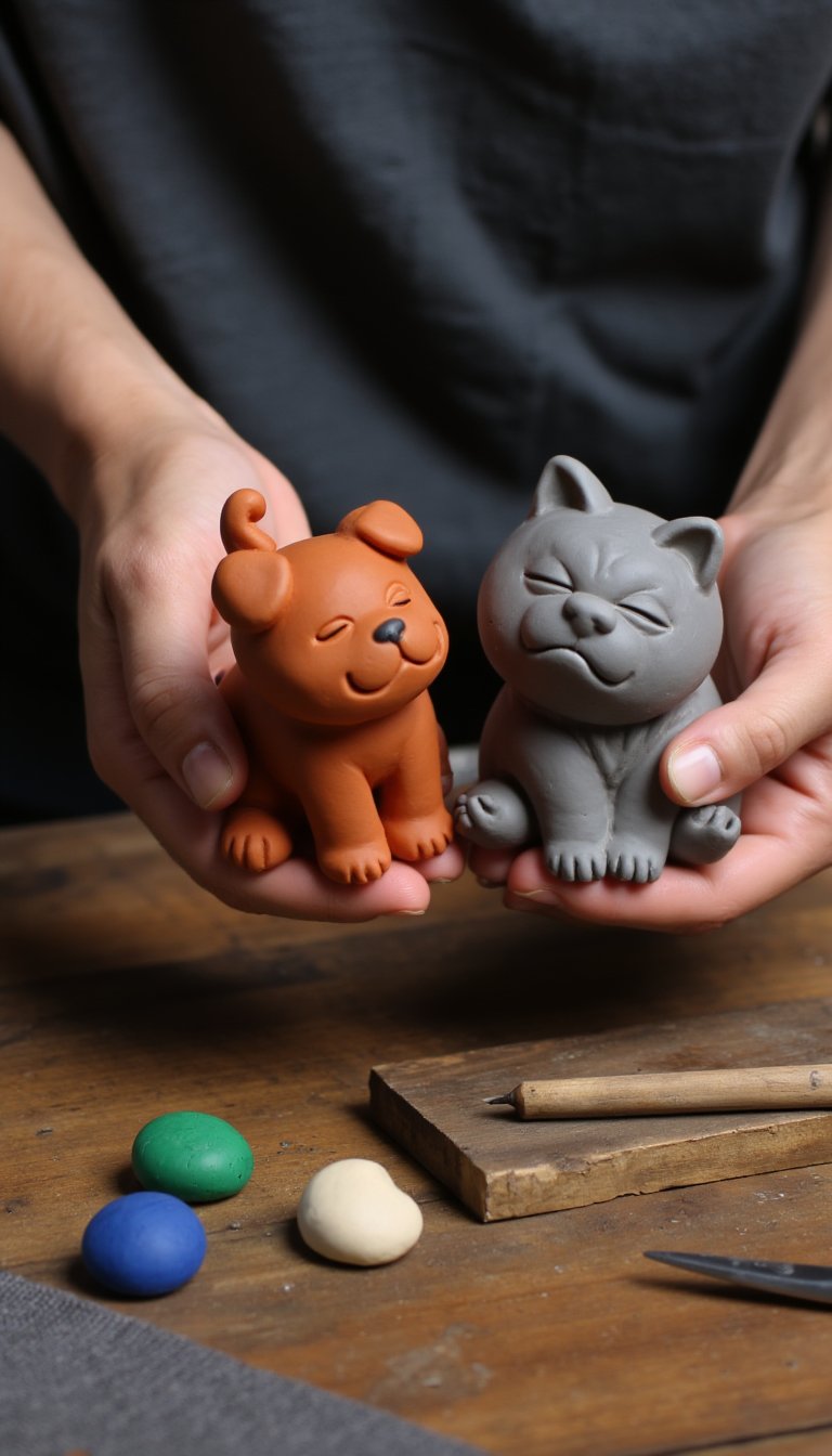 9. Clay Figurines of Your Pet