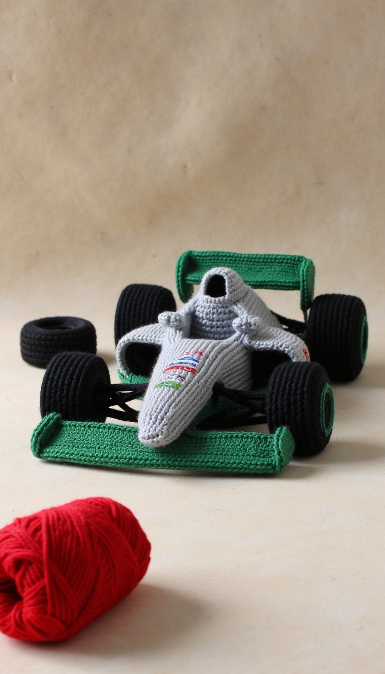 1. The Classic F1 Car Amigurumi