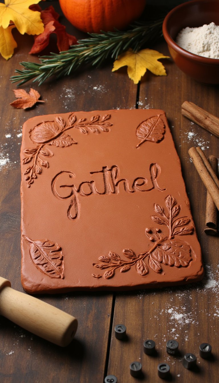 4. "Thankful" or "Gather" Word Plaque