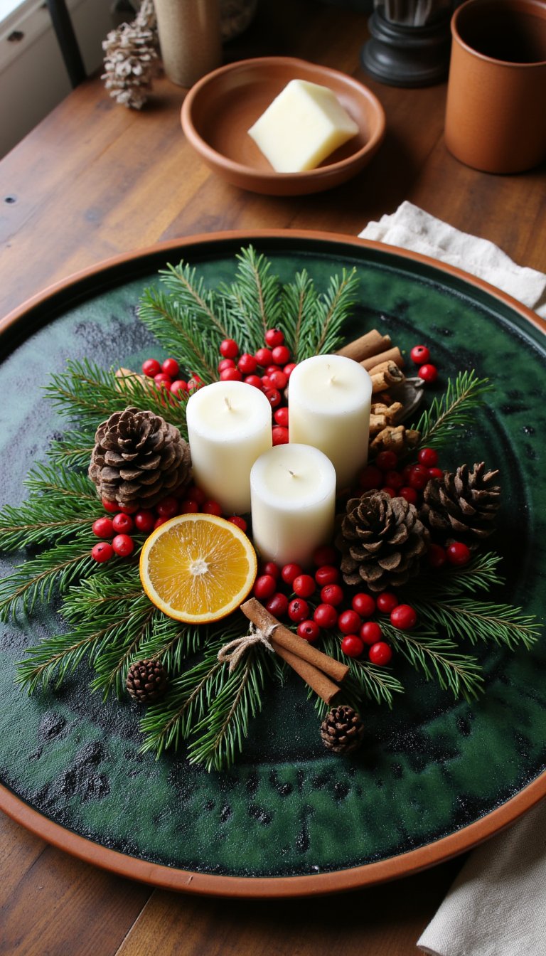 16. Festive Holiday Centerpiece