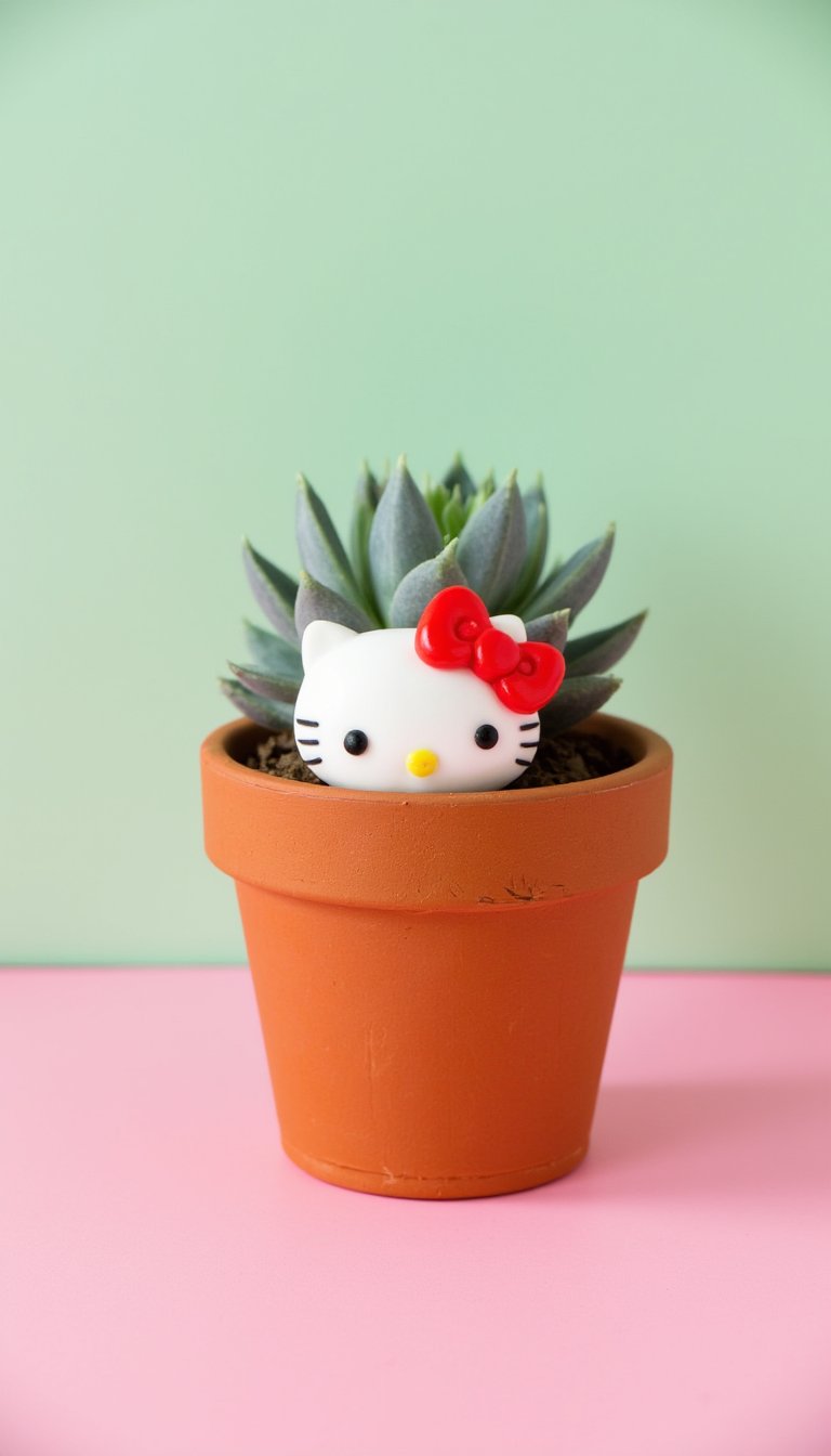 3. Hello Kitty Mini Plant Pot