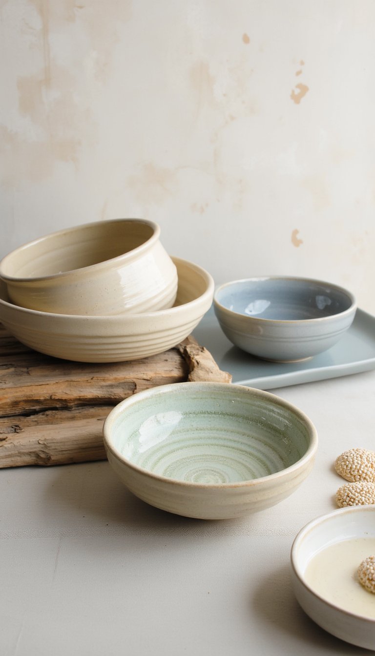 3. Coastal Coil-Built Catch-All Bowls