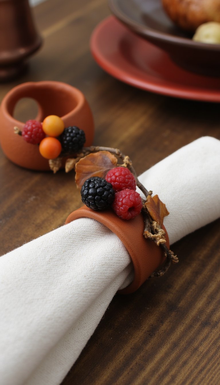 17. Berries & Bramble Napkin Rings