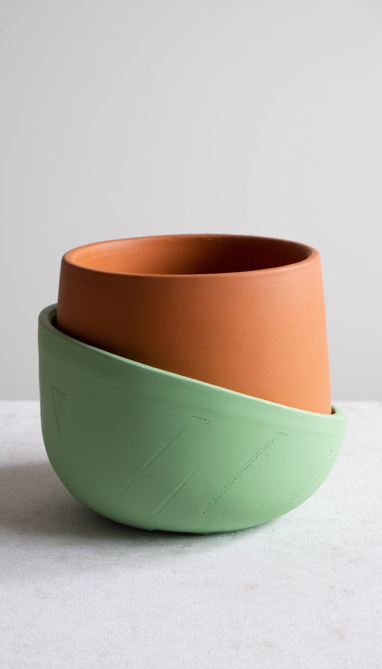 20. Imprinted Coiled Basket