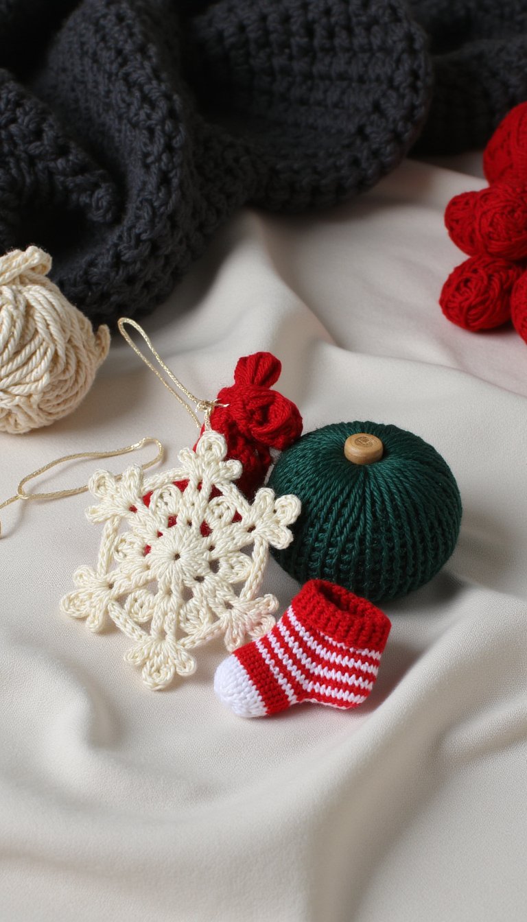 8. Festive Mini Christmas Ornaments