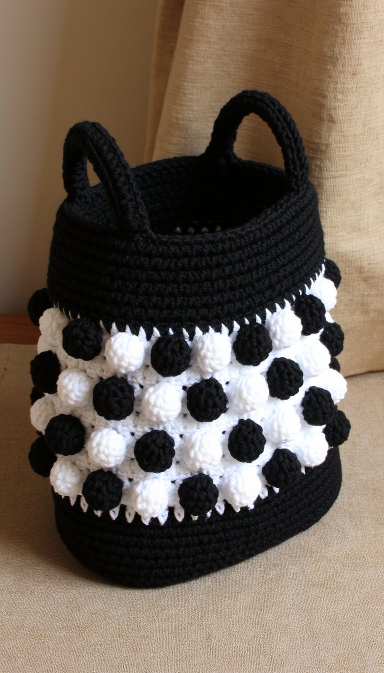 6. The Statement Bobble Stitch Tote Bag