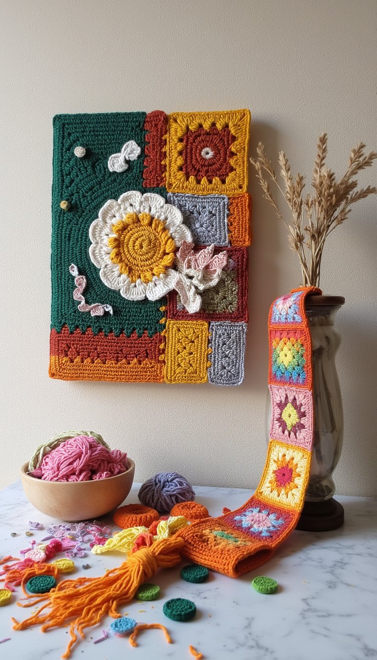 13. Abstract Wall Art & Bunting