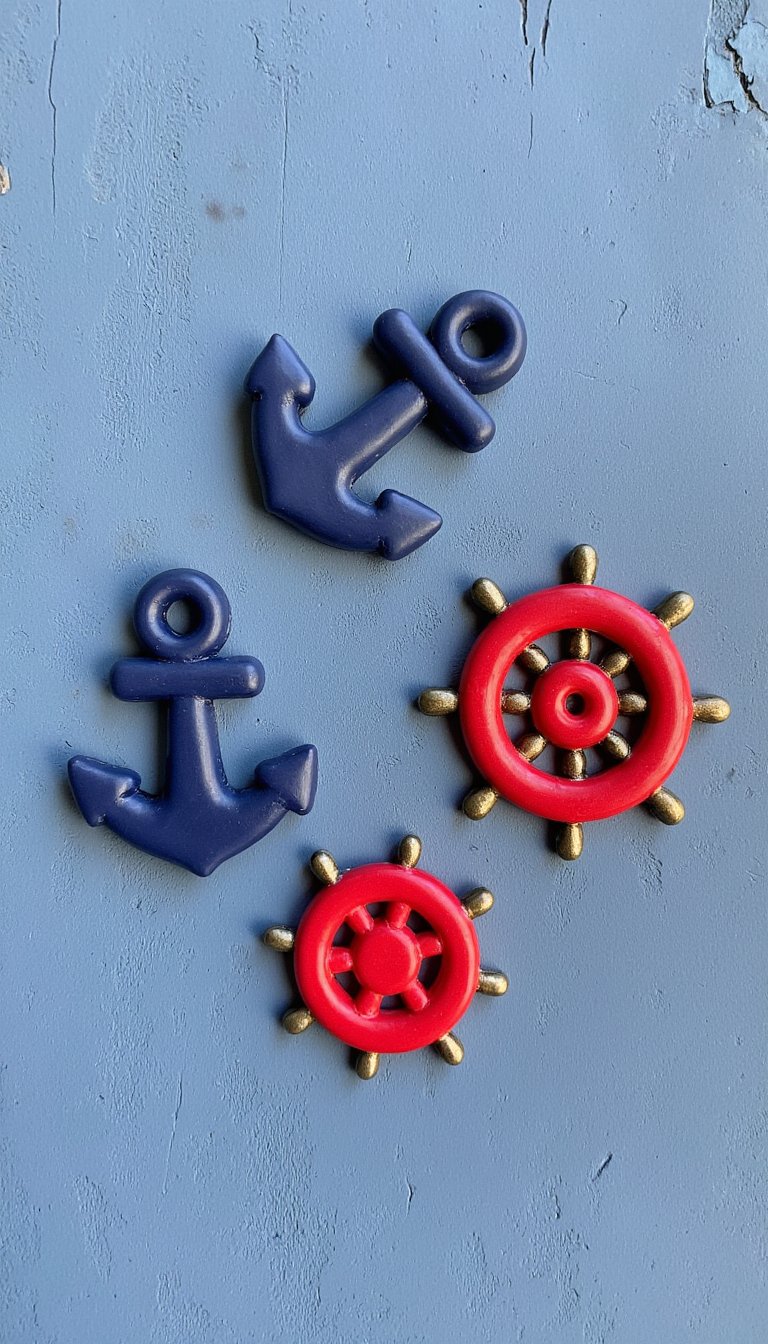 25. A Nautical Anchor or Ship’s Wheel