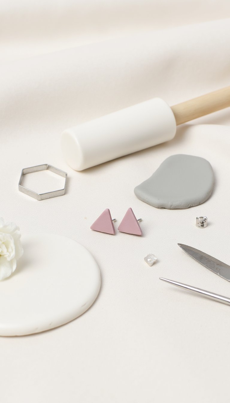 12. Simple Geometric Stud Earrings