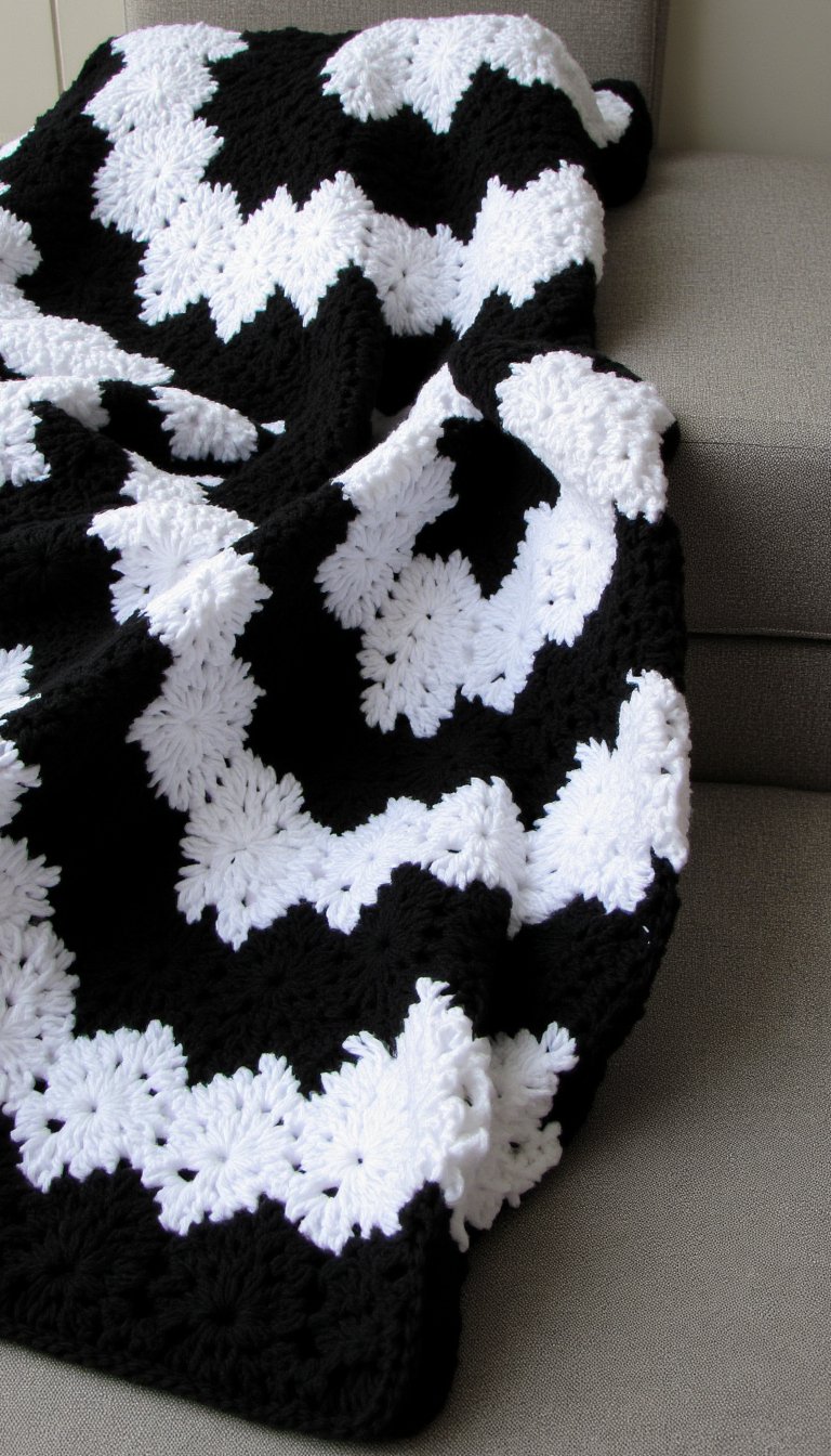 1. The Statement Granny Square Afghan