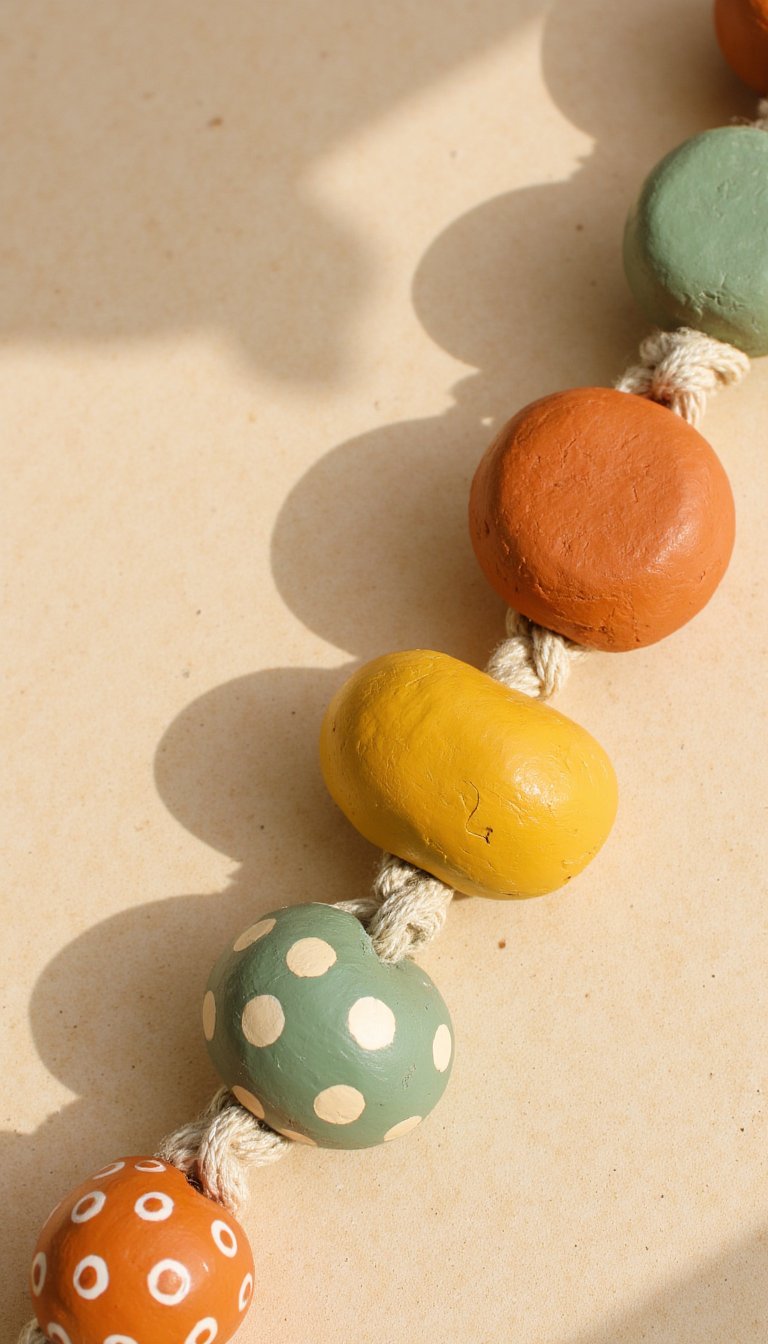 18. A Decorative Wall Hanging with Clay Beads