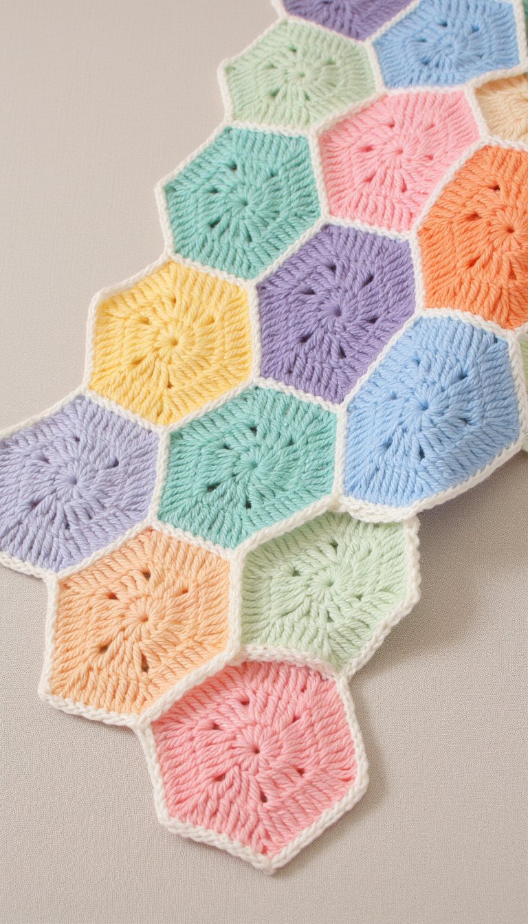 12. The Playful Hexagon Blanket