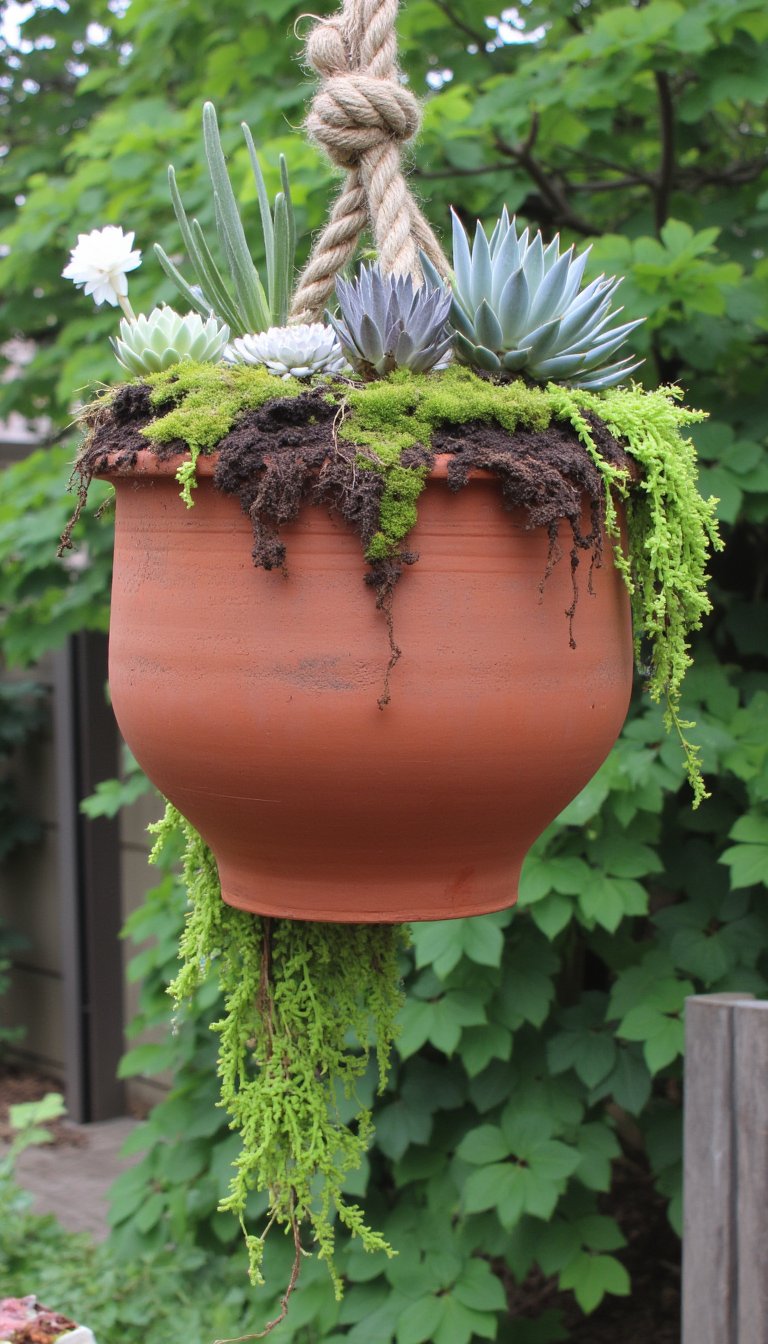 4. The Upside-Down Hanging Succulent Globe