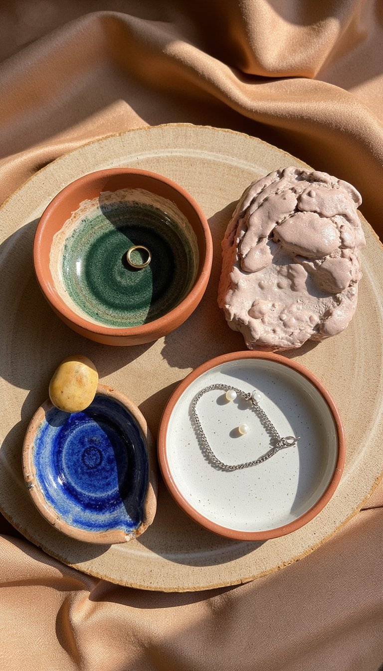8. Itty-Bitty Clay Jewelry Dishes