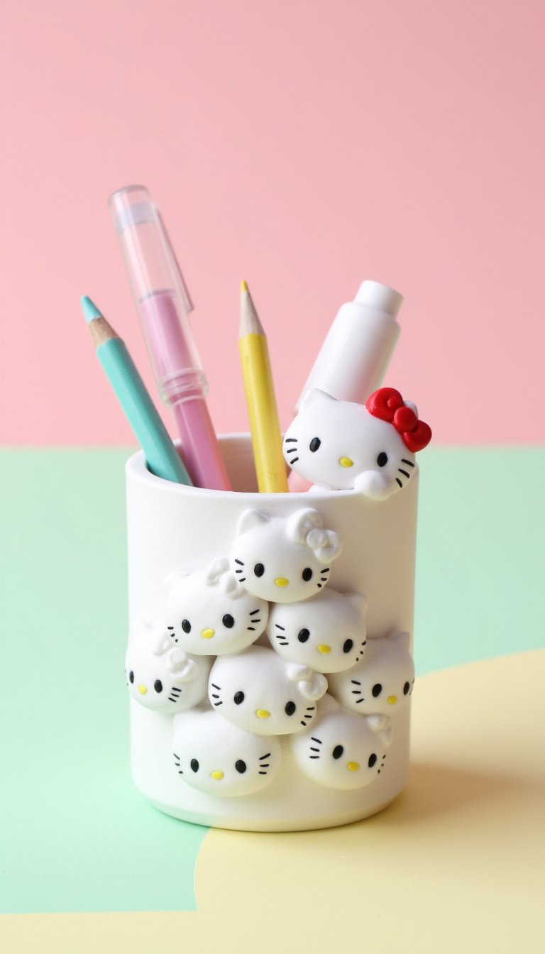 9. Hello Kitty Pen Holder