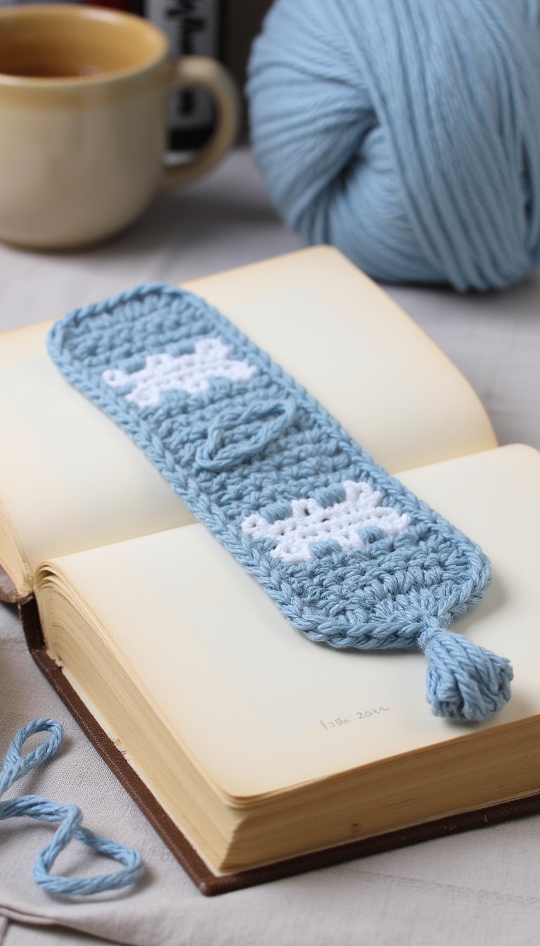 4. Delicate Stitched Bookmark