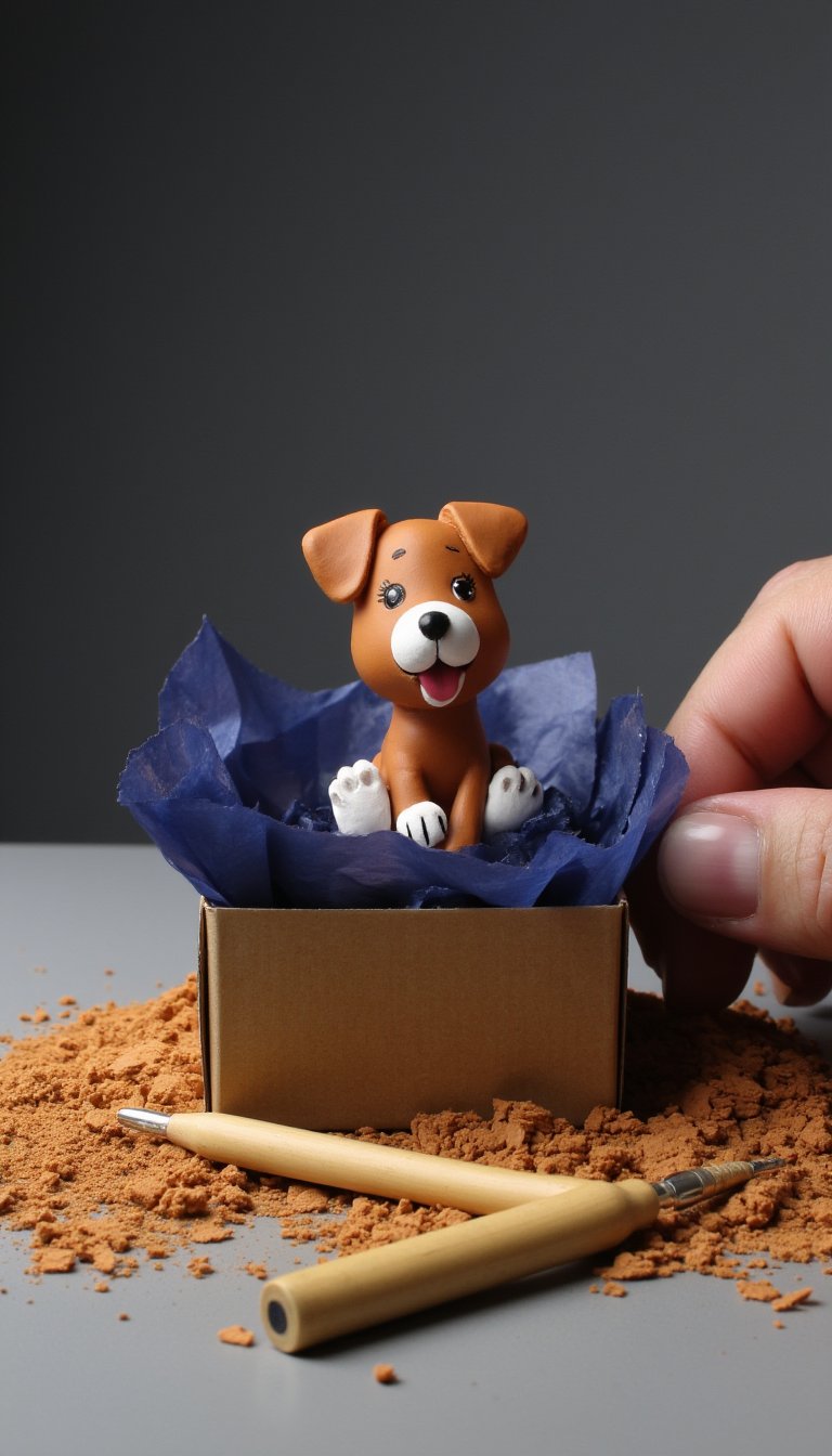 18. Miniature Clay Sculpture of His Pet or Favorite Animal