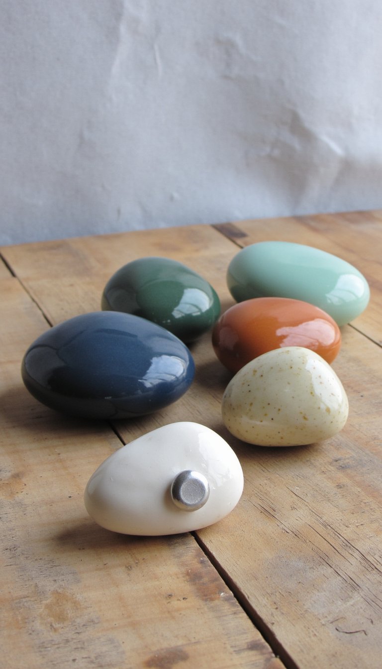 8. Polished Pebble Magnets